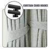 2pcs Window Curtain Window Coverings Hook for Curtain Cord Adhesive Home Wall Hook Home Curtain Cord Supplies Blind Rope Cleat Drawstring Rope Clip Blinds Alloy view 3