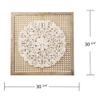 MAKLAINE Transitional Wall Decor Panel in Natural/Distressed White view 3
