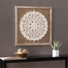 MAKLAINE Transitional Wall Decor Panel in Natural/Distressed White view 4