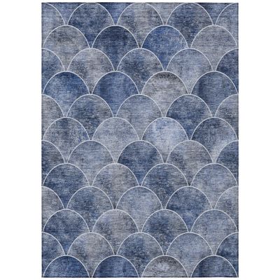 Addison Rugs Chantille ACN594 Blue 9' x 12' Indoor Outdoor Area Rug, Easy Clean, Machine Washable, Non Shedding, Bedroom, Living Room, Dining Room, Kitchen, Patio Rug