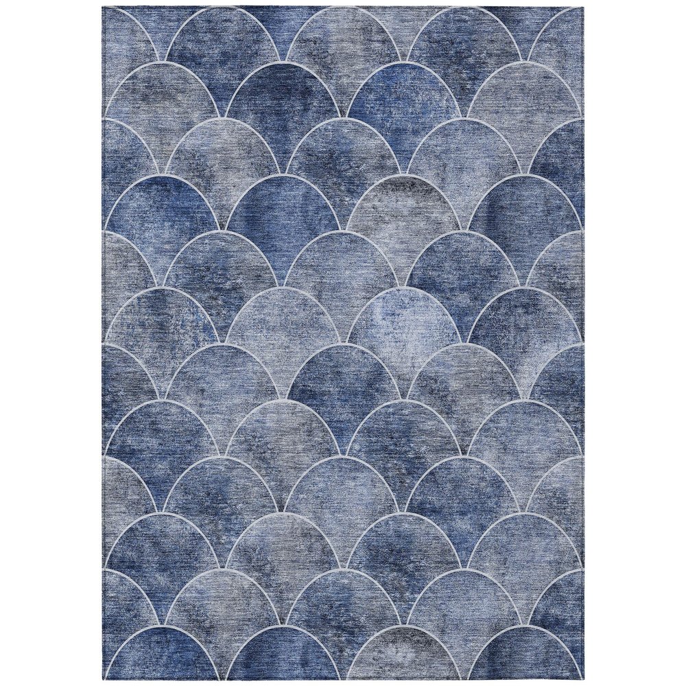 Addison Rugs Chantille ACN594 Blue 9' x 12' Indoor Outdoor Area Rug, Easy Clean, Machine Washable, Non Shedding, Bedroom, Living Room, Dining Room, Kitchen, Patio Rug