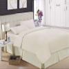 AHJ Beddings Twin-XL Size 6 Piece Bed in a Bag 600 Thread Count 100% Egyptian Cotton - (500GSM Comforter Set with 19 inch Deep Fitted, Flat, Bed Skirt, Pillowcases) - Ivory view 3