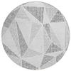 Addison Rugs Chantille ACN618 Gray 8' x 8' Indoor Outdoor Round Rug, Easy Clean, Machine Washable, Non Shedding, Bedroom, Living Room, Dining Room, Kitchen, Patio Rug view 1