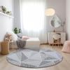 Addison Rugs Chantille ACN618 Gray 8' x 8' Indoor Outdoor Round Rug, Easy Clean, Machine Washable, Non Shedding, Bedroom, Living Room, Dining Room, Kitchen, Patio Rug view 2
