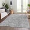 Addison Rugs Chantille ACN611 Gray 9' x 12' Indoor Outdoor Area Rug, Easy Clean, Machine Washable, Non Shedding, Bedroom, Living Room, Dining Room, Kitchen, Patio Rug view 2
