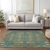 Addison Rugs Chantille ACN580 Teal 8' x 10' Indoor Outdoor Area Rug, Easy Clean, Machine Washable, Non Shedding, Bedroom, Living Room, Dining Room, Kitchen, Patio Rug view 2