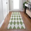 Addison Rugs Chantille ACN578 Green 2'3" x 7'6" Indoor Outdoor Hallway Runner Rug, Stain Resistant Washable Kitchen Area Carpet for Bathroom, Laundry and Bedroom Rug view 2