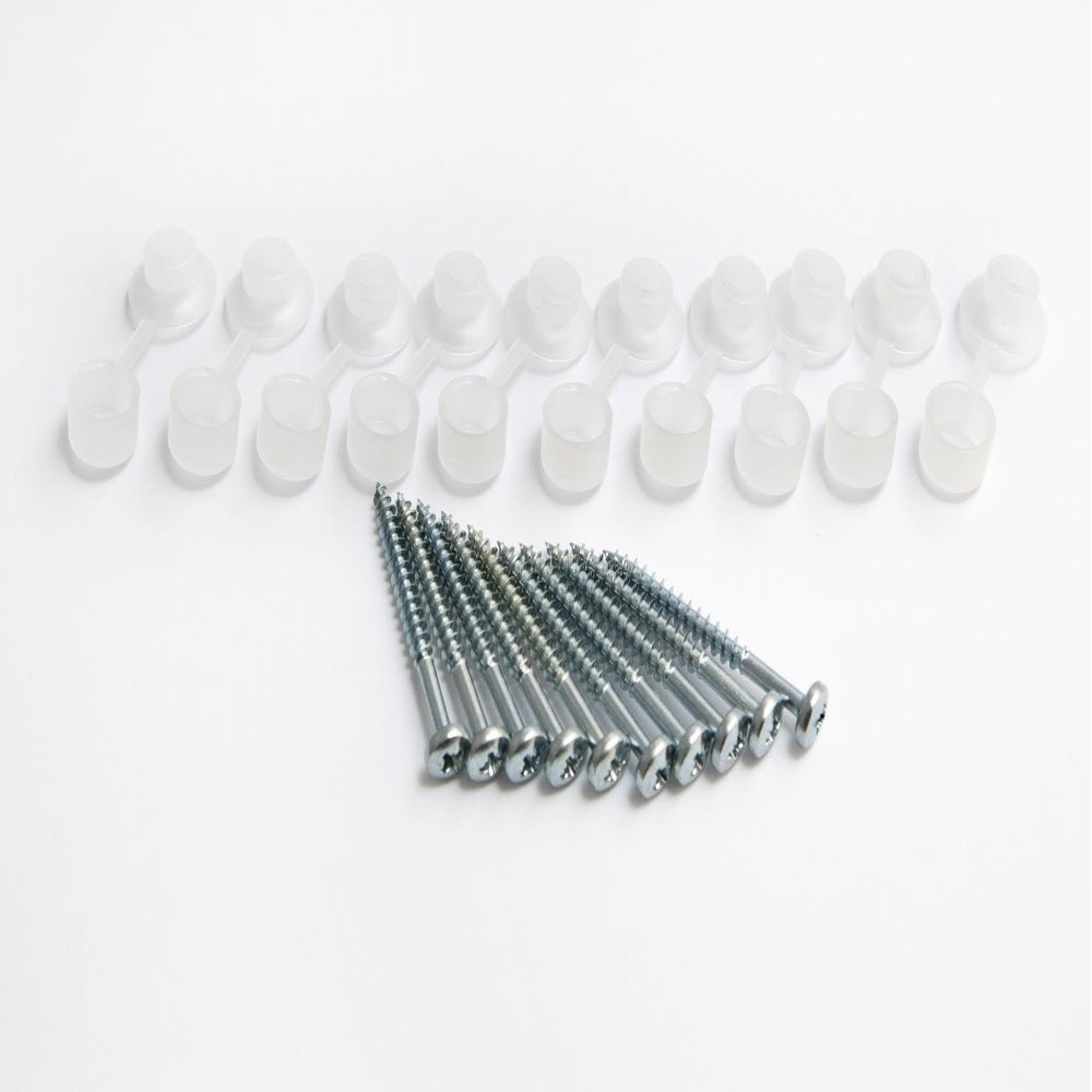 40 X No. 10 x 2 Corrugated Roofing Screws with Hinged Nylon Washer