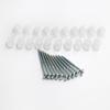 40 X No. 10 x 2 Corrugated Roofing Screws with Hinged Nylon Washer view 1