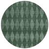 Addison Rugs Chantille ACN578 Olive 8' x 8' Indoor Outdoor Round Rug, Easy Clean, Machine Washable, Non Shedding, Bedroom, Living Room, Dining Room, Kitchen, Patio Rug view 1