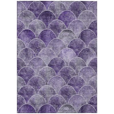 Addison Rugs Chantille ACN594 Purple 3' x 5' Indoor Outdoor Area Rug, Easy Clean, Machine Washable, Non Shedding, Bedroom, Living Room, Dining Room, Kitchen, Patio Rug