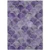 Addison Rugs Chantille ACN594 Purple 3' x 5' Indoor Outdoor Area Rug, Easy Clean, Machine Washable, Non Shedding, Bedroom, Living Room, Dining Room, Kitchen, Patio Rug view 1