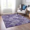 Addison Rugs Chantille ACN594 Purple 3' x 5' Indoor Outdoor Area Rug, Easy Clean, Machine Washable, Non Shedding, Bedroom, Living Room, Dining Room, Kitchen, Patio Rug view 2