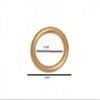 48 X 13mm Hollow Brass Curtain & Upholstery Rings view 2