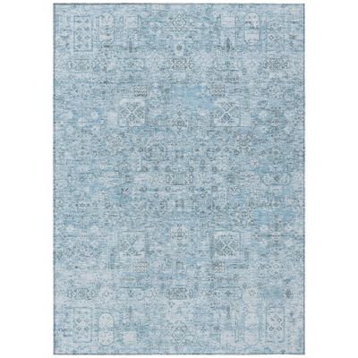 Addison Rugs Chantille ACN611 Sky 5' x 7'6" Indoor Outdoor Area Rug, Easy Clean, Machine Washable, Non Shedding, Bedroom, Living Room, Dining Room, Kitchen, Patio Rug