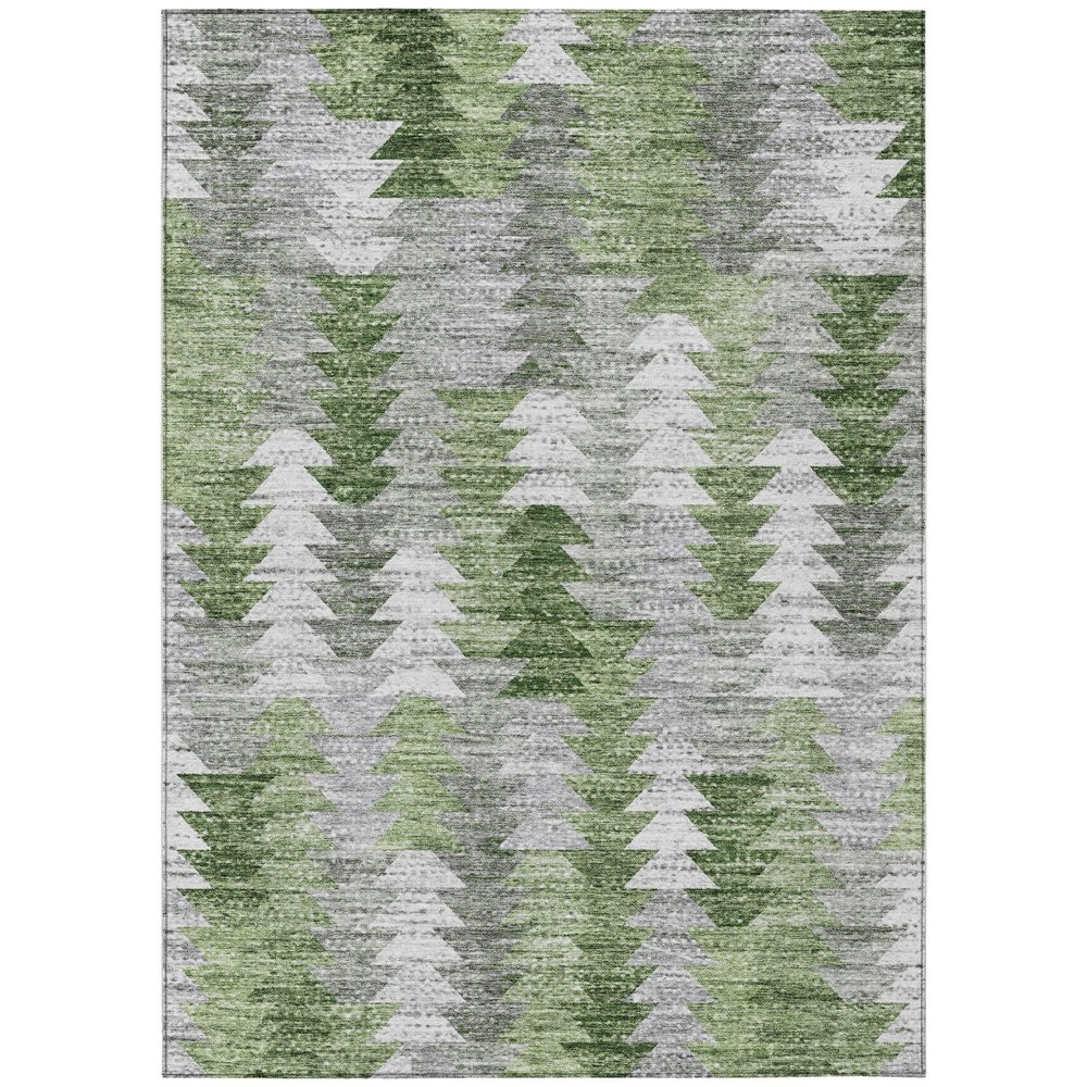 Addison Rugs Chantille ACN632 Green 8' x 10' Indoor Outdoor Area Rug, Easy Clean, Machine Washable, Non Shedding, Bedroom, Living Room, Dining Room, Kitchen, Patio Rug