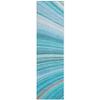 Addison Rugs Chantille ACN585 Teal 2'3" x 7'6" Indoor Outdoor Hallway Runner Rug, Stain Resistant Washable Kitchen Area Carpet for Bathroom, Laundry and Bedroom Rug view 1
