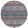 Addison Rugs Chantille ACN589 Taupe 8' x 8' Indoor Outdoor Round Rug, Easy Clean, Machine Washable, Non Shedding, Bedroom, Living Room, Dining Room, Kitchen, Patio Rug view 1