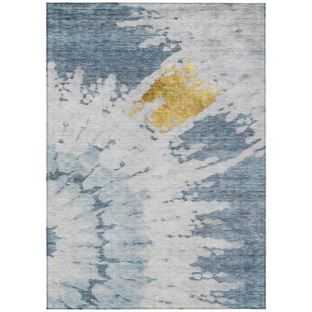 Addison Rugs Chantille ACN614 Blue 3' x 5' Indoor Outdoor Area Rug, Easy Clean, Machine Washable, Non Shedding, Bedroom, Living Room, Dining Room, Kitchen, Patio Rug