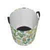 Cactus Plant Cacti Flower Laundry Basket Waterproof Foldable Laundry Hamper with Durable Handle Circular Storage Basket Dirty Clothes Bag for Home Bathroom Office Nursery view 3