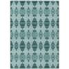 Addison Rugs Chantille ACN610 Teal 5' x 7'6" Indoor Outdoor Area Rug, Easy Clean, Machine Washable, Non Shedding, Bedroom, Living Room, Dining Room, Kitchen, Patio Rug view 1