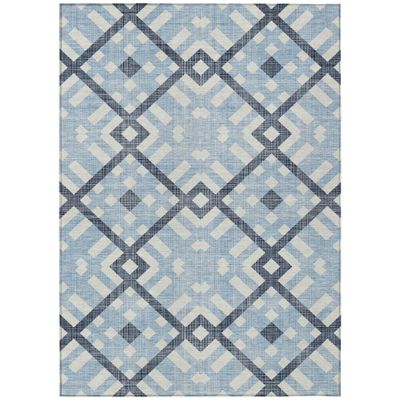 Addison Rugs Chantille ACN616 Sky 10' x 14' Indoor Outdoor Area Rug, Easy Clean, Machine Washable, Non Shedding, Bedroom, Living Room, Dining Room, Kitchen, Patio Rug