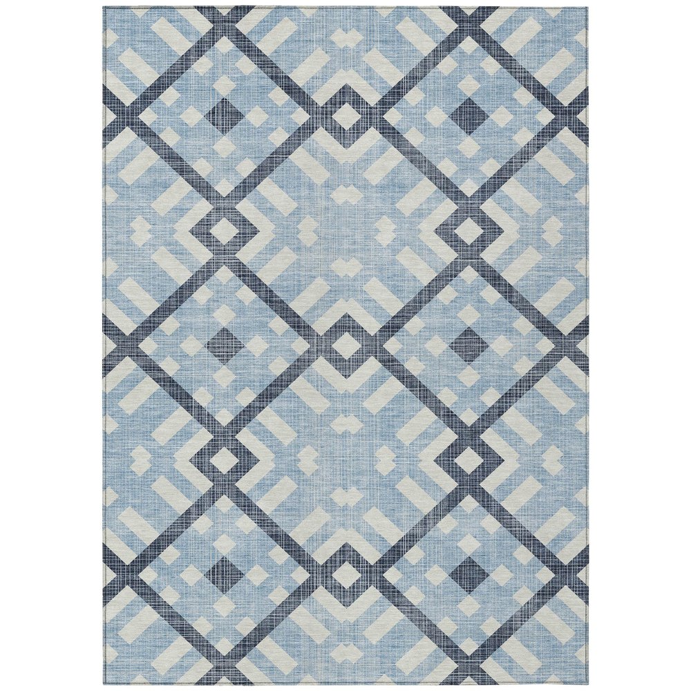 Addison Rugs Chantille ACN616 Sky 10' x 14' Indoor Outdoor Area Rug, Easy Clean, Machine Washable, Non Shedding, Bedroom, Living Room, Dining Room, Kitchen, Patio Rug