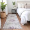 Addison Rugs Chantille ACN619 Lilac 2'3" x 7'6" Indoor Outdoor Hallway Runner Rug, Stain Resistant Washable Kitchen Area Carpet for Bathroom, Laundry and Bedroom Rug view 2