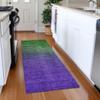 Addison Rugs Chantille ACN587 Green 2'3" x 7'6" Indoor Outdoor Hallway Runner Rug, Stain Resistant Washable Kitchen Area Carpet for Bathroom, Laundry and Bedroom Rug view 2