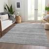 Addison Rugs Chantille ACN598 Gray 3' x 5' Indoor Outdoor Area Rug, Easy Clean, Machine Washable, Non Shedding, Bedroom, Living Room, Dining Room, Kitchen, Patio Rug view 2