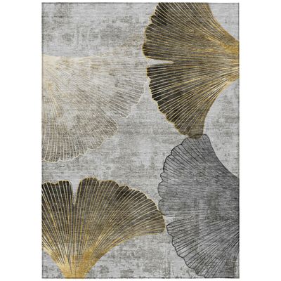 Addison Rugs Chantille ACN626 Gray 3' x 5' Indoor Outdoor Area Rug, Easy Clean, Machine Washable, Non Shedding, Bedroom, Living Room, Dining Room, Kitchen, Patio Rug