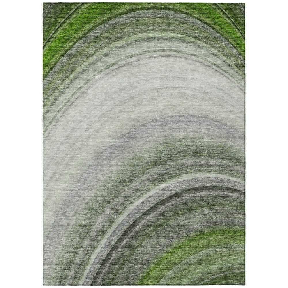 Addison Rugs Chantille ACN584 Green 5' x 7'6" Indoor Outdoor Area Rug, Easy Clean, Machine Washable, Non Shedding, Bedroom, Living Room, Dining Room, Kitchen, Patio Rug