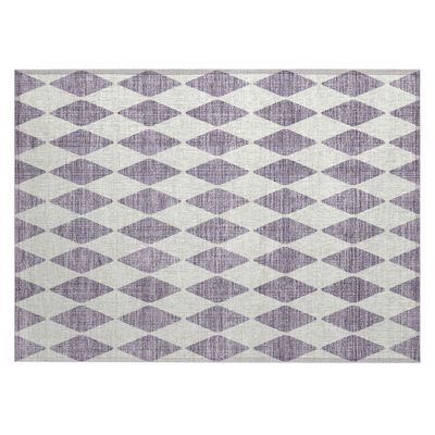 Addison Rugs Chantille ACN578 Purple 1'8" x 2'6" Indoor Outdoor Area Rug, Easy Clean, Machine Washable, Non Shedding, Bedroom, Living Room, Dining Room, Kitchen, Patio Rug