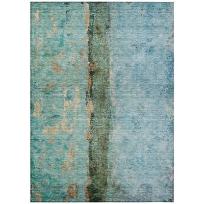 Addison Rugs Chantille ACN605 Blue 5' x 7'6" Indoor Outdoor Area Rug, Easy Clean, Machine Washable, Non Shedding, Bedroom, Living Room, Dining Room, Kitchen, Patio Rug