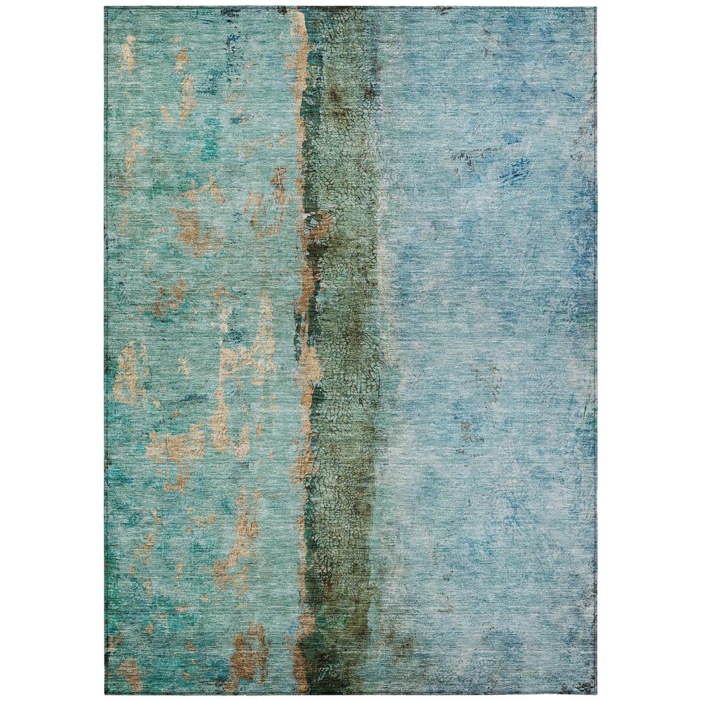 Addison Rugs Chantille ACN605 Blue 5' x 7'6" Indoor Outdoor Area Rug, Easy Clean, Machine Washable, Non Shedding, Bedroom, Living Room, Dining Room, Kitchen, Patio Rug