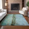 Addison Rugs Chantille ACN605 Blue 5' x 7'6" Indoor Outdoor Area Rug, Easy Clean, Machine Washable, Non Shedding, Bedroom, Living Room, Dining Room, Kitchen, Patio Rug view 2