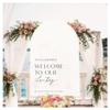 Custom Welcome To Our Love Story Welcome Sign - Personalized Minimalist Wedding Welcome Sign - We Are So Happy You Are Here Wedding Sign (Paper) view 1
