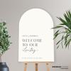 Custom Welcome To Our Love Story Welcome Sign - Personalized Minimalist Wedding Welcome Sign - We Are So Happy You Are Here Wedding Sign (Paper) view 3