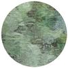 Addison Rugs Chantille ACN592 Green 8' x 8' Indoor Outdoor Round Rug, Easy Clean, Machine Washable, Non Shedding, Bedroom, Living Room, Dining Room, Kitchen, Patio Rug view 1