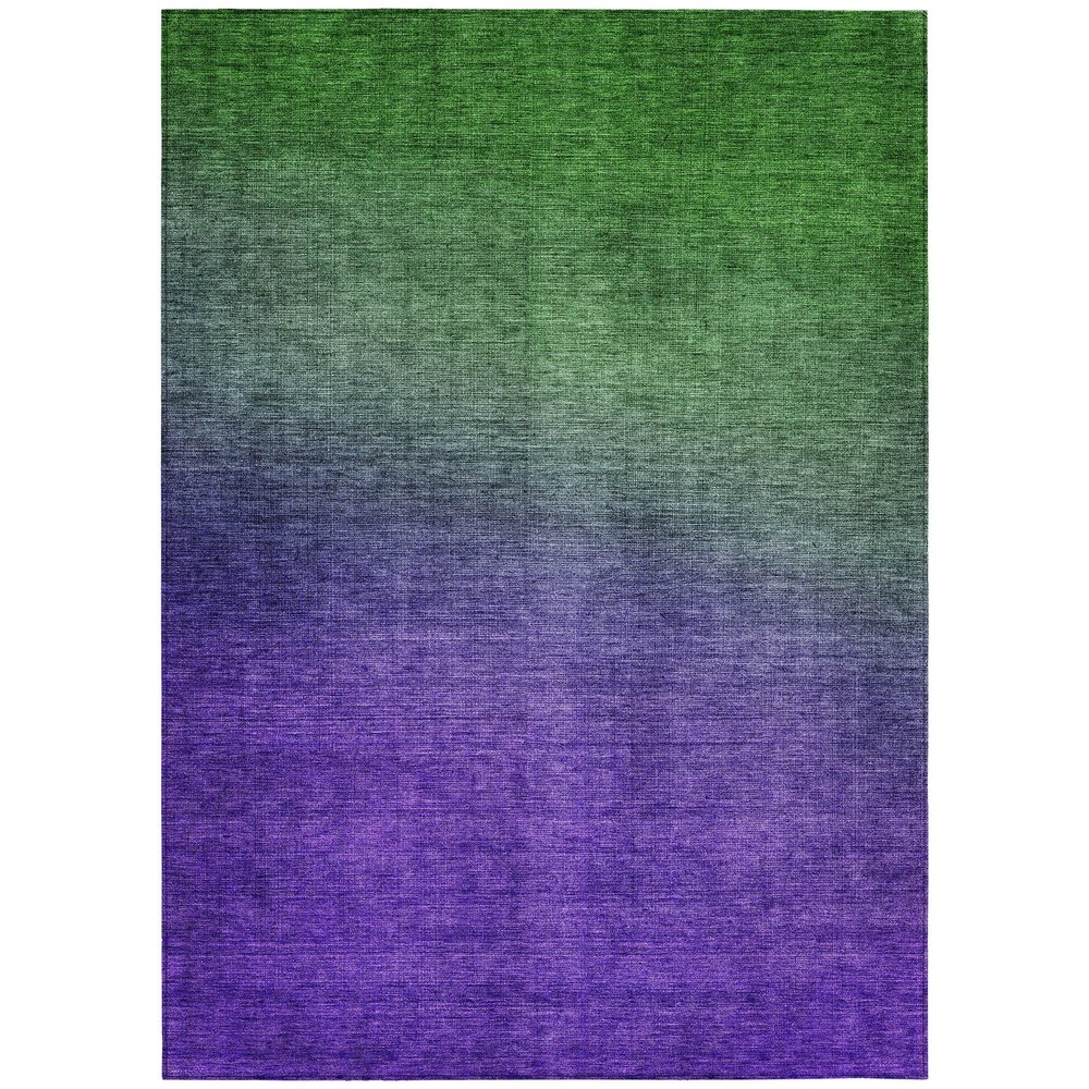 Addison Rugs Chantille ACN587 Green 5' x 7'6" Indoor Outdoor Area Rug, Easy Clean, Machine Washable, Non Shedding, Bedroom, Living Room, Dining Room, Kitchen, Patio Rug