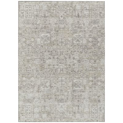 Addison Rugs Chantille ACN611 Taupe 5' x 7'6" Indoor Outdoor Area Rug, Easy Clean, Machine Washable, Non Shedding, Bedroom, Living Room, Dining Room, Kitchen, Patio Rug