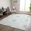 Addison Rugs Chantille ACN619 Teal 10' x 14' Indoor Outdoor Area Rug, Easy Clean, Machine Washable, Non Shedding, Bedroom, Living Room, Dining Room, Kitchen, Patio Rug view 2