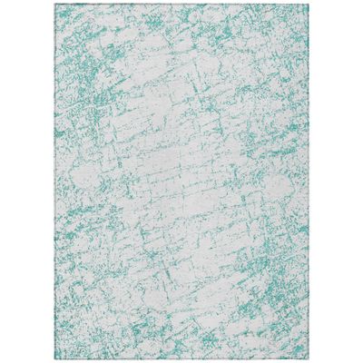Addison Rugs Chantille ACN606 Teal 9' x 12' Indoor Outdoor Area Rug, Easy Clean, Machine Washable, Non Shedding, Bedroom, Living Room, Dining Room, Kitchen, Patio Rug