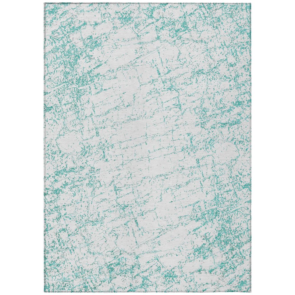 Addison Rugs Chantille ACN606 Teal 9' x 12' Indoor Outdoor Area Rug, Easy Clean, Machine Washable, Non Shedding, Bedroom, Living Room, Dining Room, Kitchen, Patio Rug