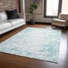 Addison Rugs Chantille ACN606 Teal 9' x 12' Indoor Outdoor Area Rug, Easy Clean, Machine Washable, Non Shedding, Bedroom, Living Room, Dining Room, Kitchen, Patio Rug view 2