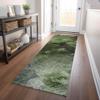 Addison Rugs Chantille ACN590 Green 2'3" x 7'6" Indoor Outdoor Hallway Runner Rug, Stain Resistant Washable Kitchen Area Carpet for Bathroom, Laundry and Bedroom Rug view 2