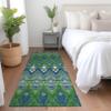 Addison Rugs Chantille ACN617 Green 2'3" x 7'6" Indoor Outdoor Hallway Runner Rug, Stain Resistant Washable Kitchen Area Carpet for Bathroom, Laundry and Bedroom Rug view 2