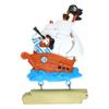 Needzo Customizable Pirate Ship Fridge Magnet, Personalized Refrigerator Accessory for Boys, 4 Inches view 1