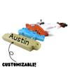 Needzo Customizable Pirate Ship Fridge Magnet, Personalized Refrigerator Accessory for Boys, 4 Inches view 2