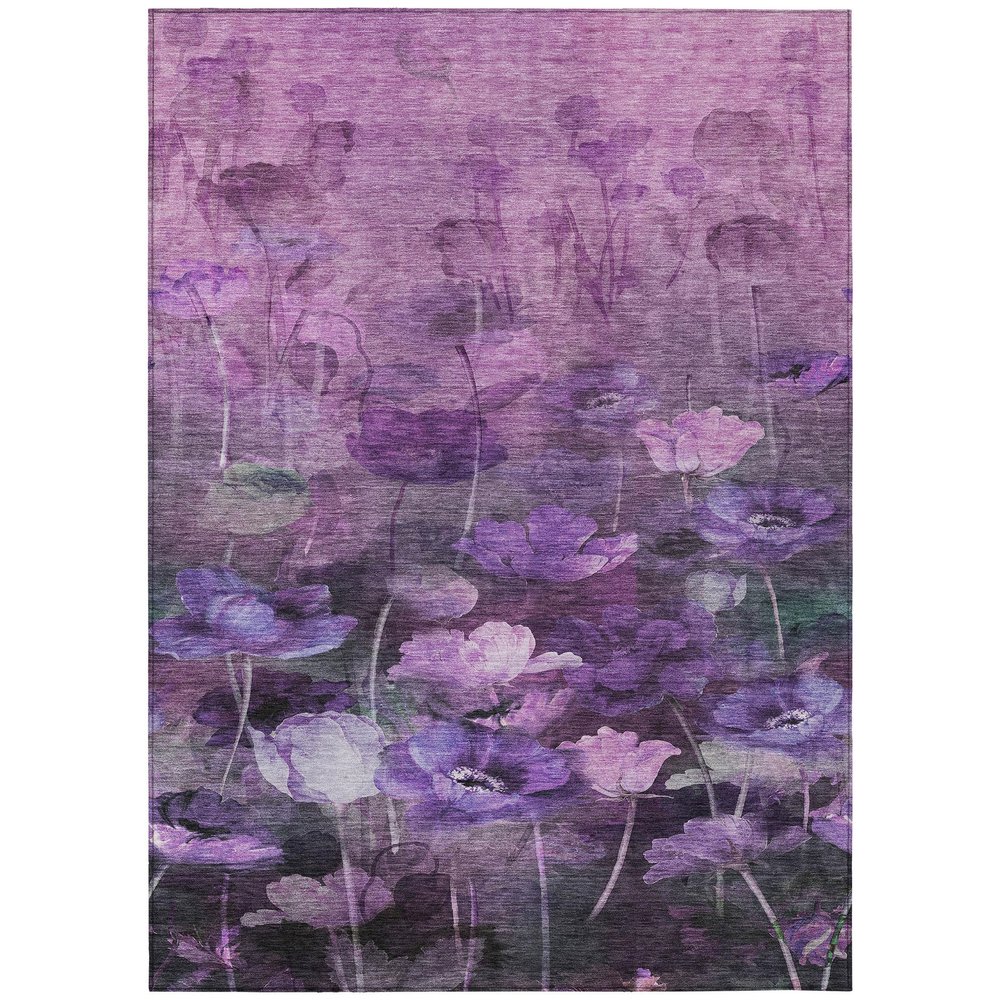 Addison Rugs Chantille ACN613 Purple 9' x 12' Indoor Outdoor Area Rug, Easy Clean, Machine Washable, Non Shedding, Bedroom, Living Room, Dining Room, Kitchen, Patio Rug